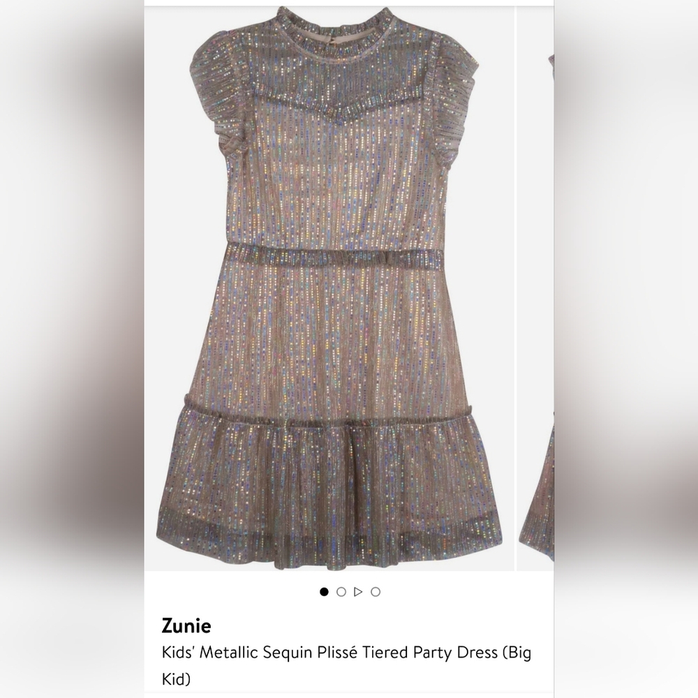 Zunie Glittering Pink Formal Dress for Kids